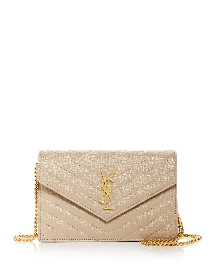 Saint Laurent Envelope Quilted Leather Chain Wallet Back to Results -  Handbags - Bloomingdale's | Bloomingdale's (US)