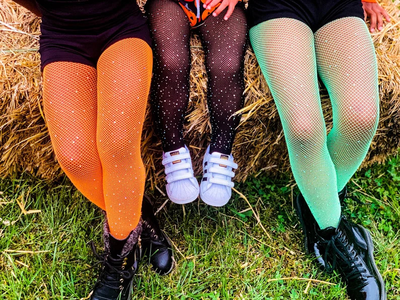 HALLOWEEN Bedazzled Tights  Glitter Tights  Sparkle Tights  - Etsy | Etsy (US)