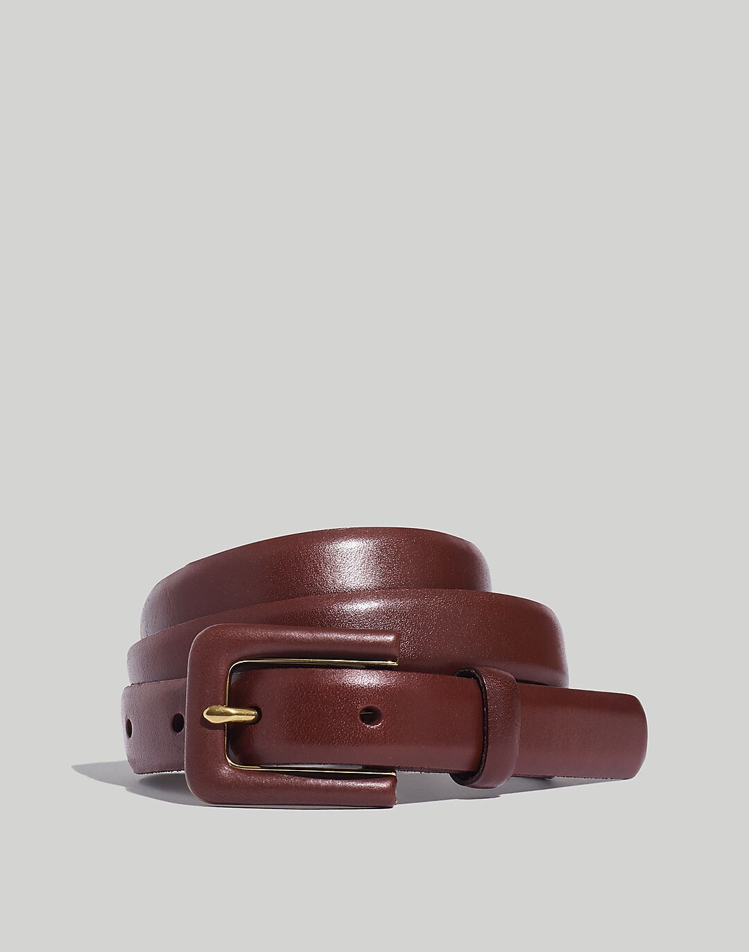 Pebbled Leather Covered Buckle Belt | Madewell