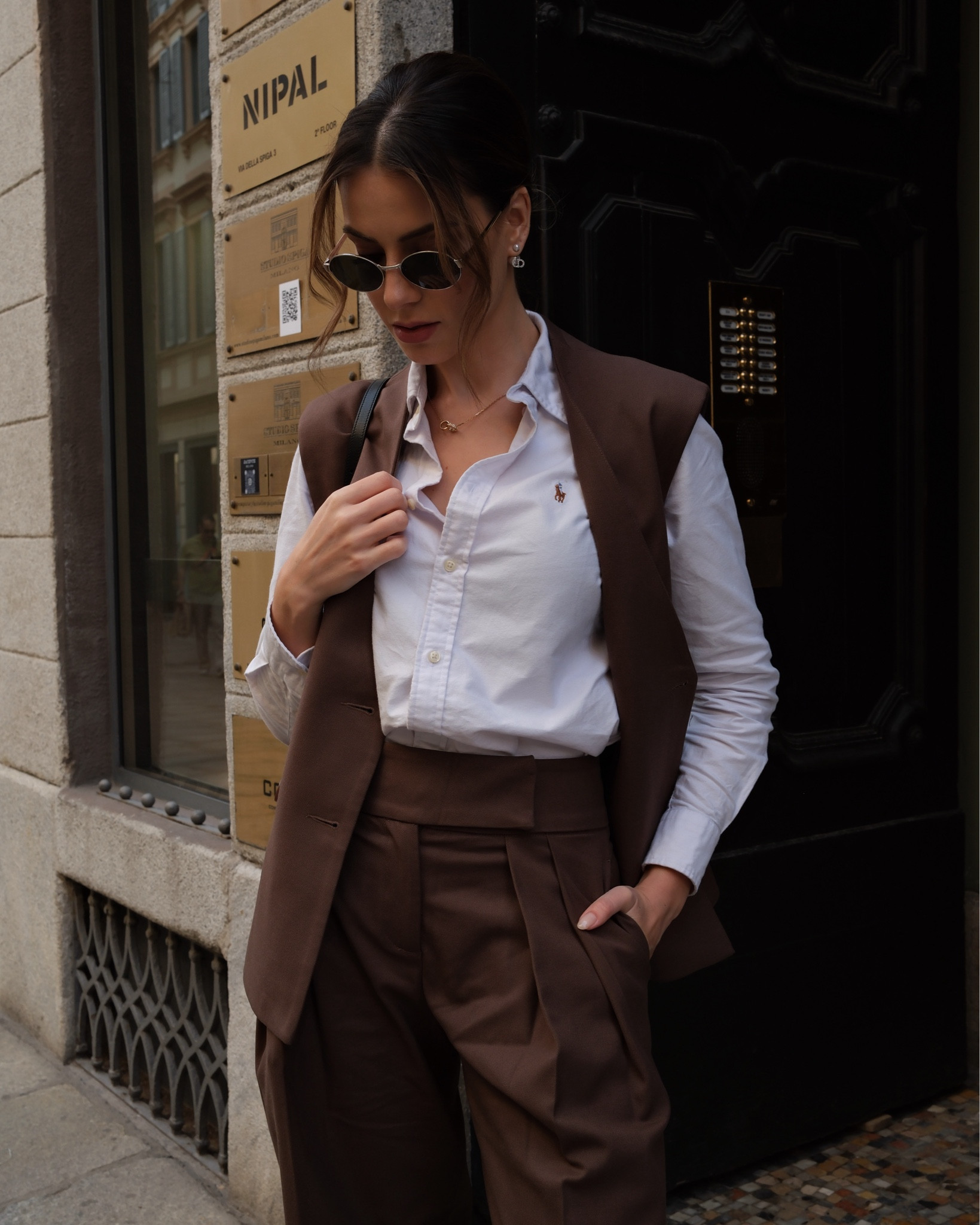 Chocolate brown trousers set - a must! 

#LTKStyleTip #LTKSeasonal #LTKWorkwear