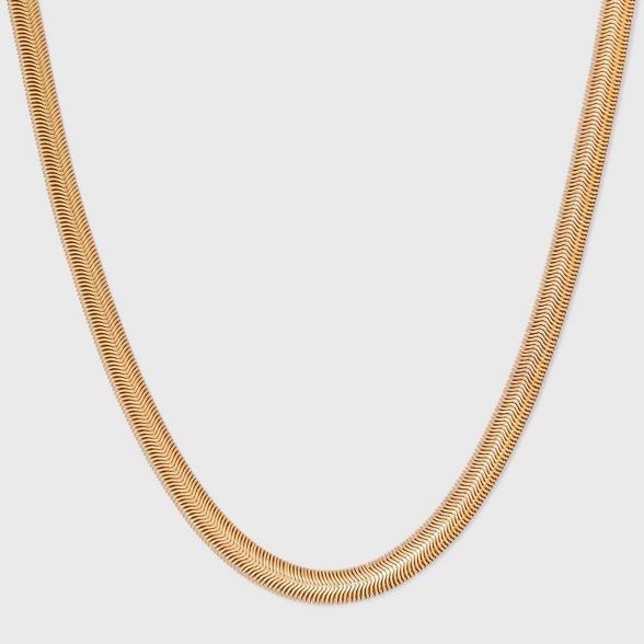 Foxtail Chain Statement Necklace - Universal Thread&#8482; Worn Gold | Target