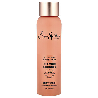SheaMoisture, Glowing Radiance Body Wash, Coconut & Hibiscus, 18 fl oz (532 ml) | iHerb