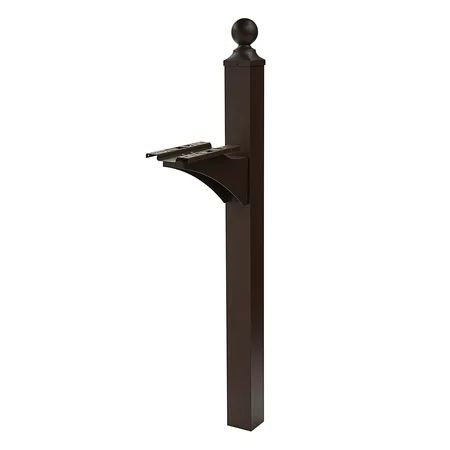 Gibraltar Mailboxes Post Mount Powder Coated Aluminum and Steel Mailbox Post | Walmart (US)