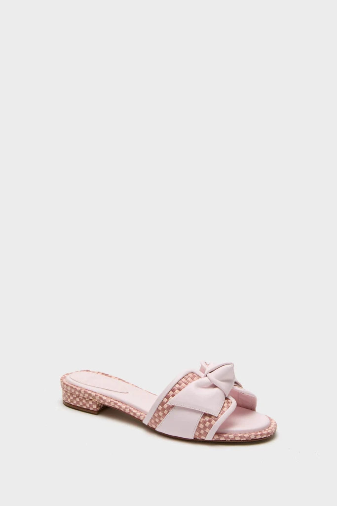 Frost Pink Maci Clarita Padded Raffia Flats | Tuckernuck (US)
