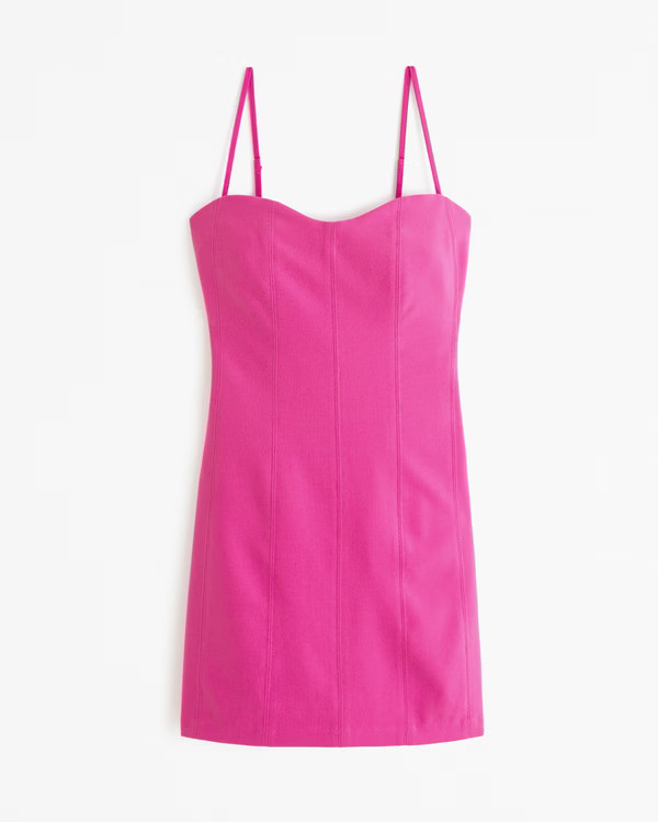 Corset Clasp-Back Mini Dress | Abercrombie & Fitch (US)