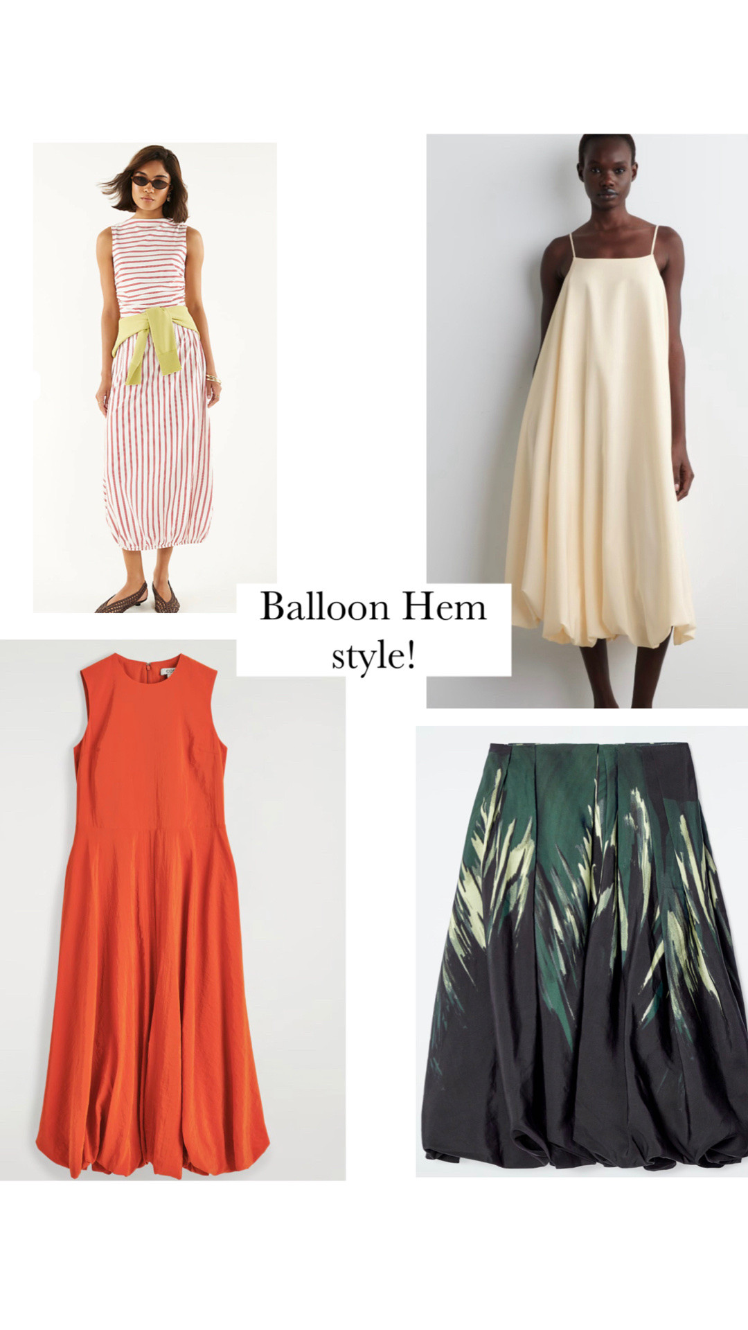 Here are some stylish balloon hem skirts and dresses and the earrings I wore for my shopping trip on Saturday!

#LTKuk #LTKsummer #LTKspring