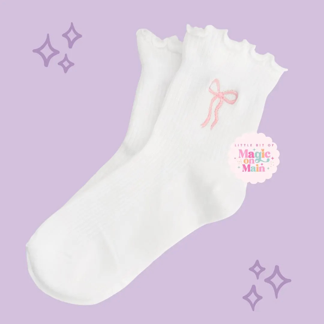 Bow Socks Women, Bow Socks Party Favor, Valentine Socks - Etsy | Etsy (US)