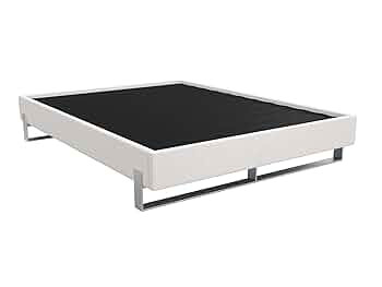 VANT Elevated Platform Bed - Brushed Nickel - California King Size - Boucle Ivory - Easy Assembly... | Amazon (US)