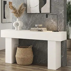 63 Inch Long Console Table for Entryway, Farmhouse Wood Sofa Table Behind Couch Table, Narrow Ent... | Amazon (US)