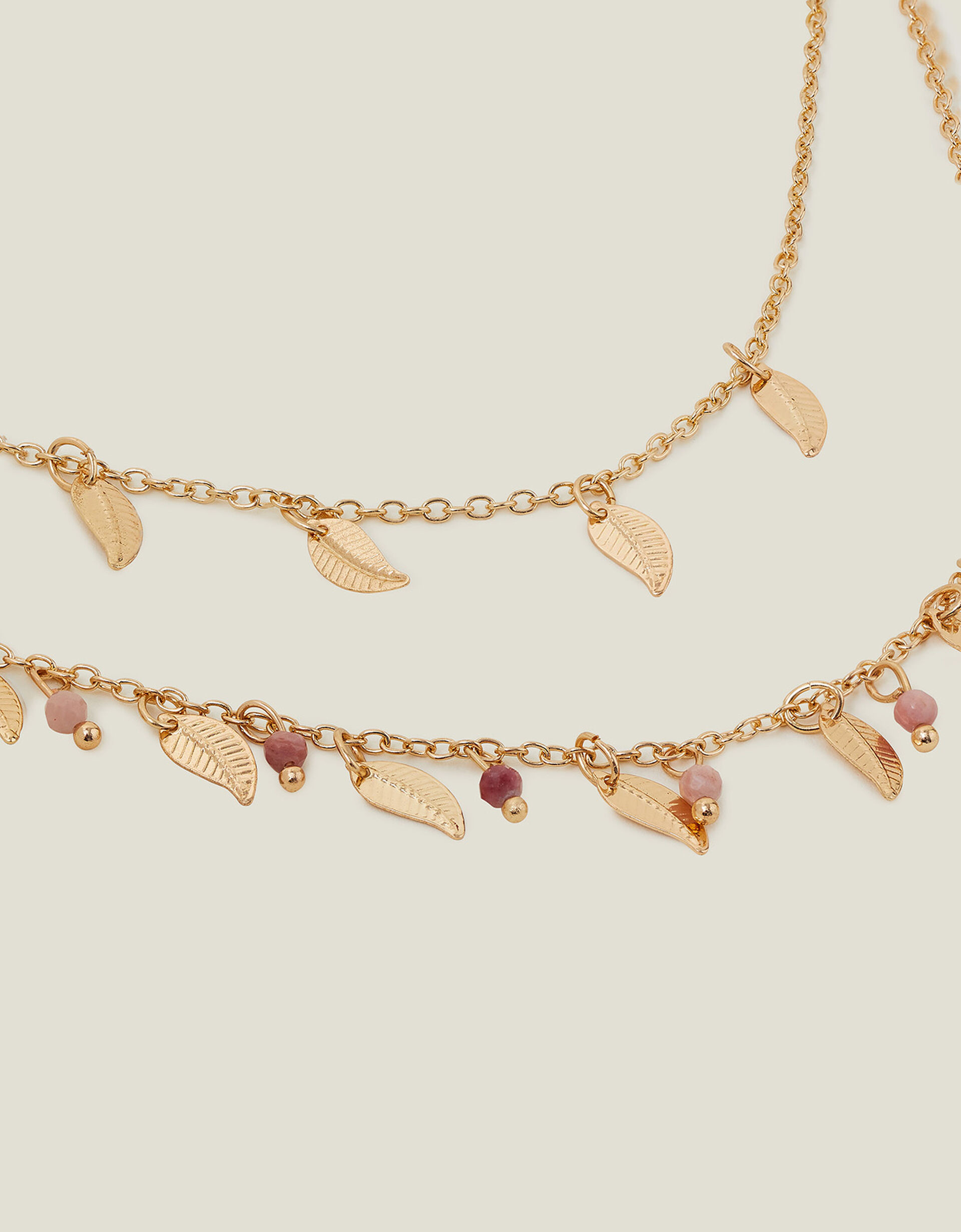 Layered Leaf Necklace | Accessorize (Global)