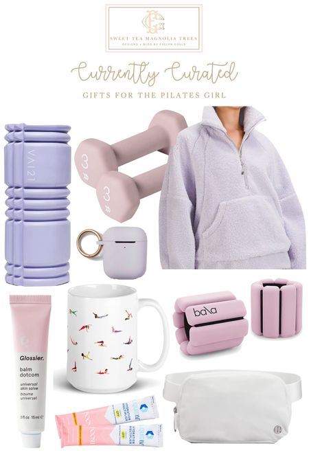 Holiday gift ideas for the PILATES GIRL!! As someone who is pilates obsessed, all of these items are ones I own myself or have on my wishlist! Including Lululemon scuba zip + belt bag, Bala bangles, ASOS grid foam roller, Etsy pilates mug, Liquid IV, Glossier lil balm, Target handweights and airpod case! Also linking other favorite pilates items I own!! 

#LTKunder50 #LTKHoliday #LTKfit