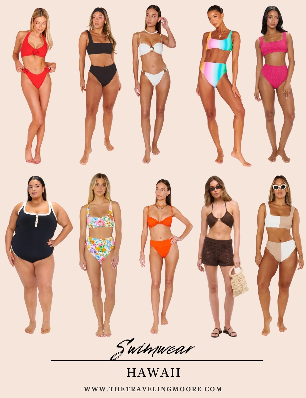 Swimwear for Hawaii - one piece swimsuits and bikinis for vacation 

#LTKTravel #LTKSwim