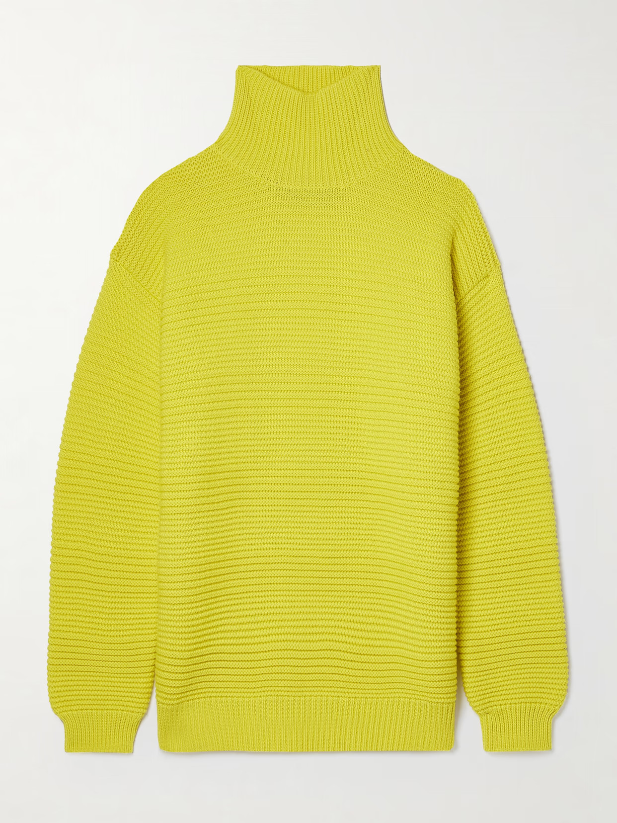 Brandon Maxwell - Ribbed Wool Turtleneck Sweater - Yellow | NET-A-PORTER (US)