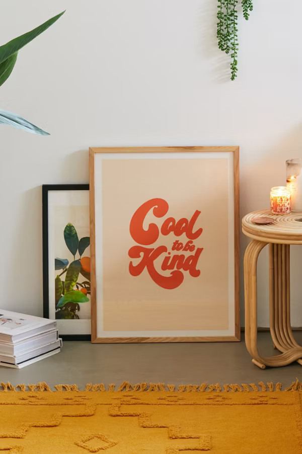 Rhianna Marie Chan Cool To Be Kind Art Print | Urban Outfitters (US and RoW)