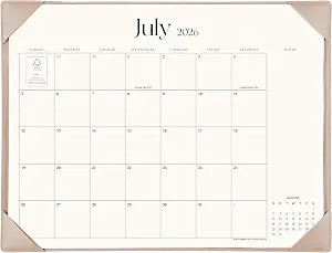 Simplified Desk Calendar 2026 with Desktop Mat, Cabbrix Large Desk Pad Calendar 21" x 16-1/2" Run... | Amazon (US)