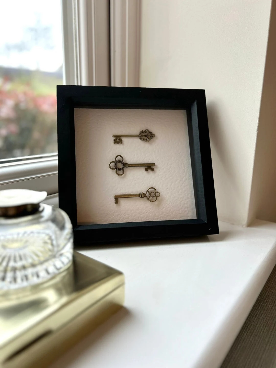 Framed Keys / Vintage Home Decor / Rustic Home Decor / Handmade Art / Vintage Home Decor / Rustic... | Etsy (US)