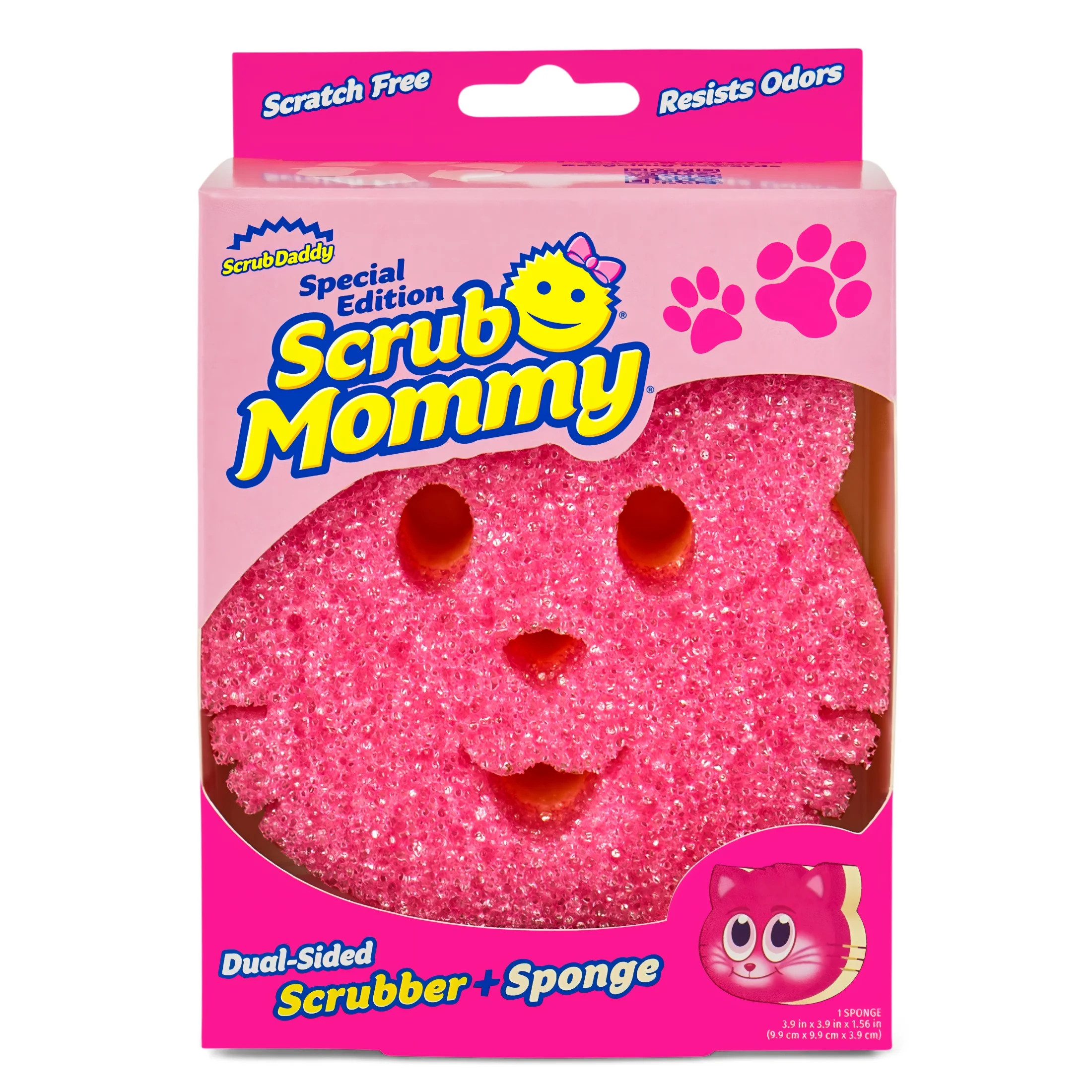Scrub Daddy Scrub Mommy Special Edition Cat Dual-Sided Cleaning Sponge - Walmart.com | Walmart (US)