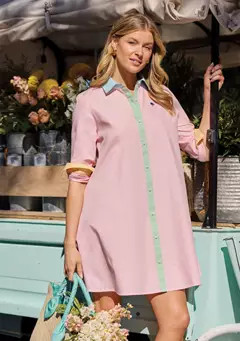 Crown & Ivy™ Sewing Down South x Crown & Ivy™ Murray Long Sleeve Shirtdress | Belk