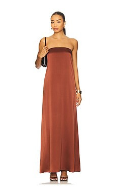 SABLYN Arden B Strapless Maxi Dress in Mahogany from Revolve.com | Revolve Clothing (Global)