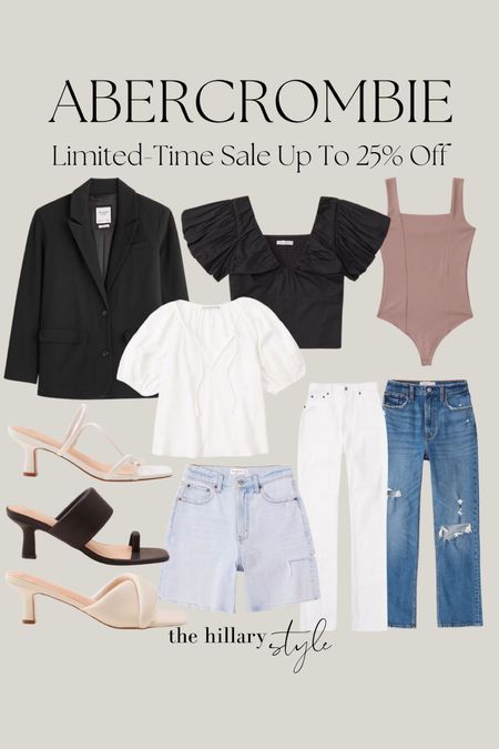Abercrombie Limited-Time Sale up to 25% off: Denim, blazers, tops, bodysuits, sandals, heels, shorts, spring basics, spring outfits, sale, spring fashion, Abercrombie Sale, sale fuinds

#LTKFind #LTKsalealert #LTKstyletip