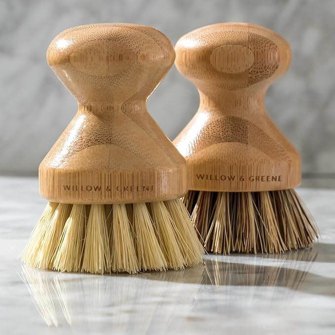Willow & Greene Dish Scrubbing Brush Set, 2 Pieces | Amazon (US)