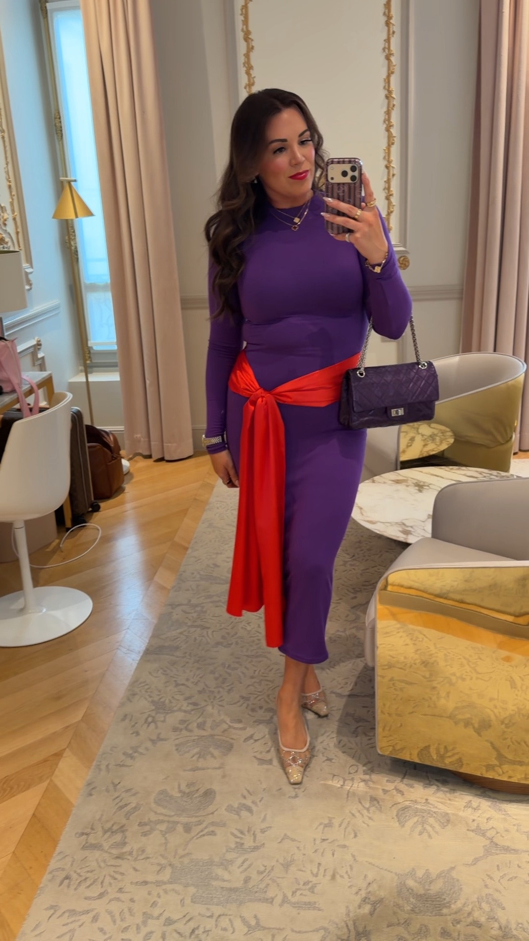 curvy midsize purple look for dinner in Paris! wearing size medium in dress (it’s tight! bodycon!) and under $100 💜❤️

#LTKSeasonal #LTKMidsize #LTKTravel
