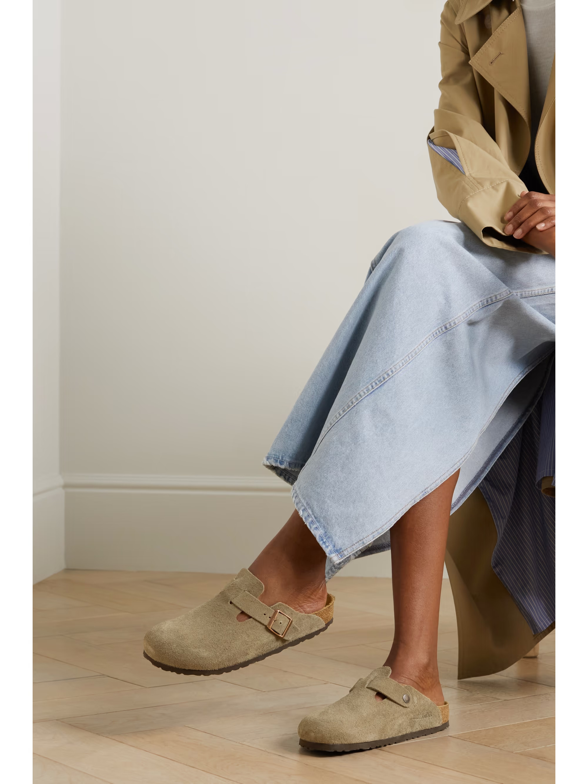 Boston suede clogs | NET-A-PORTER (UK & EU)