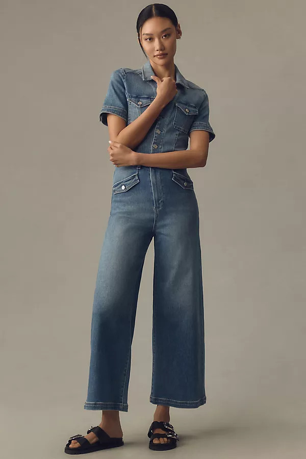 PAIGE Harper Ankle Wide-Leg Jumpsuit | Anthropologie (US)