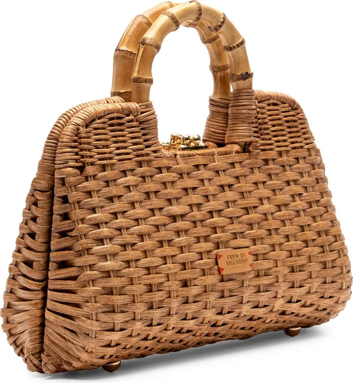 Buzzy Woven Wicker Top Handle Bag | Nordstrom