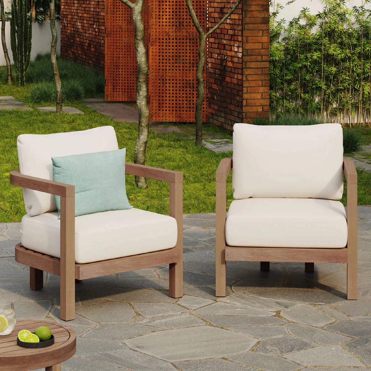 Thurmont Acacia Outdoor Lounge Chair | Wayfair North America