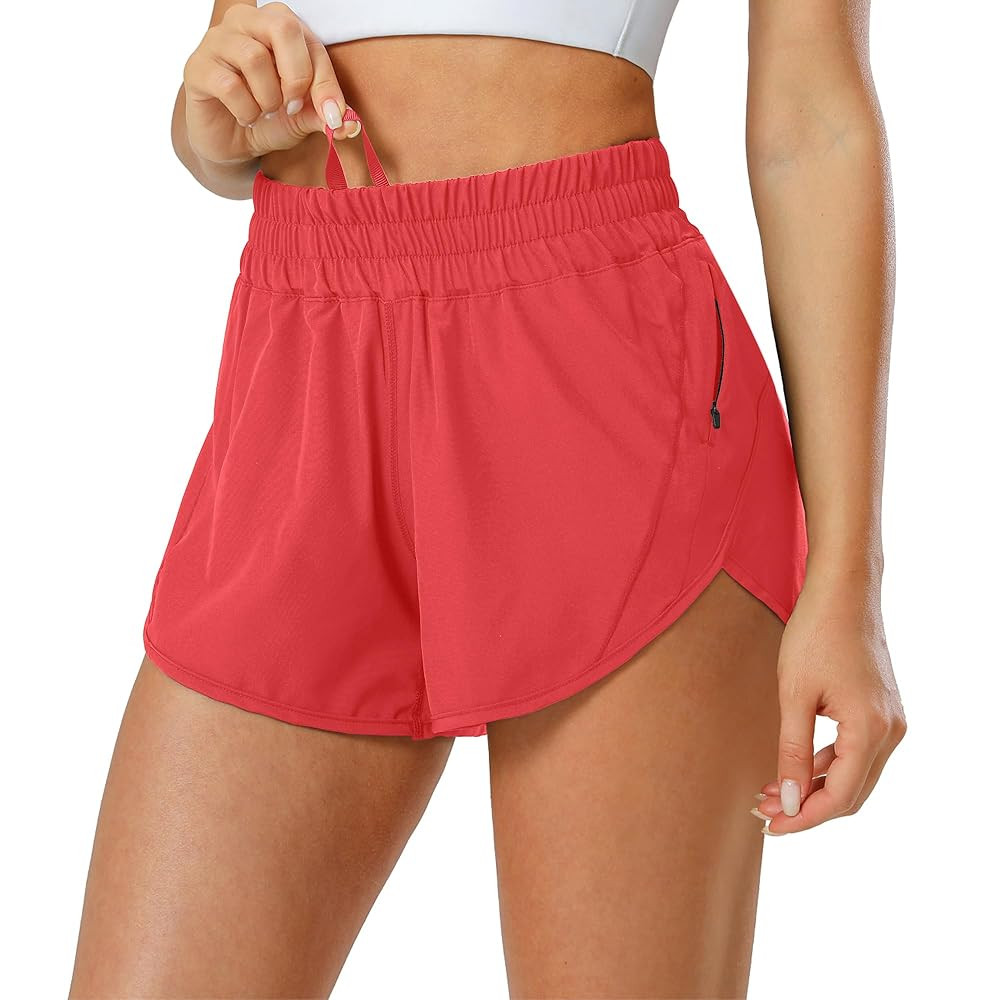 Aurefin Athletic Shorts for Women,Women's Quick Dry Workout Sports Active Running Track Shorts wi... | Amazon (US)