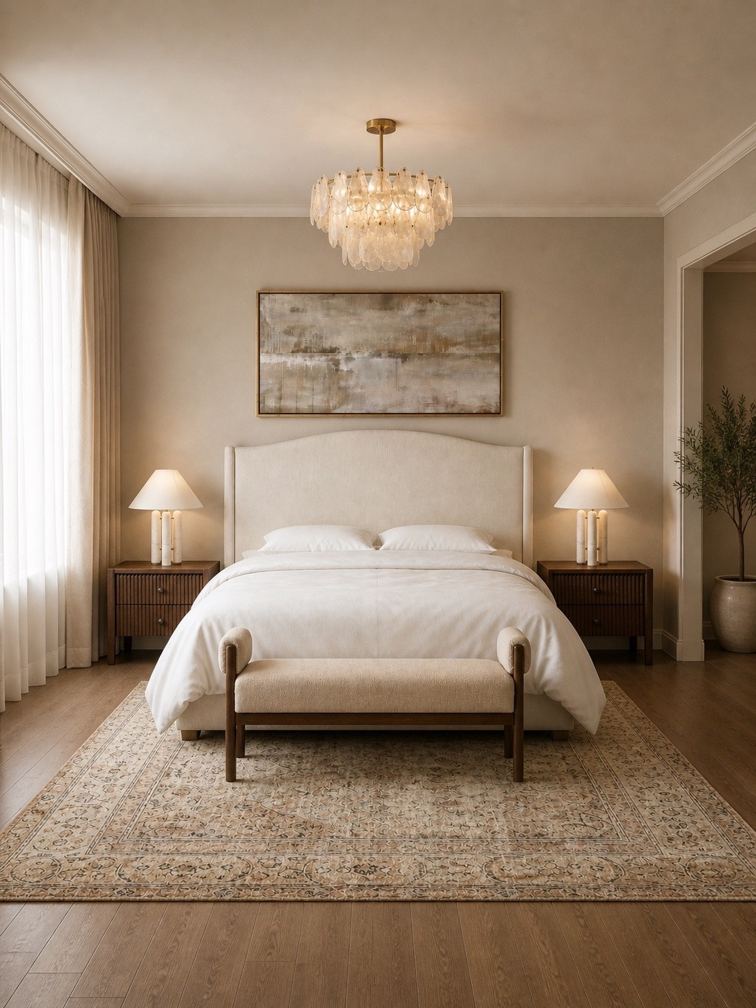 A statement chandelier, rich wood tones, soft layered neutrals, and timeless pieces that make the whole room feel elevated. Found these beautiful Wayfair pieces and honestly… they look far more expensive than they are. 

#LTKSaleAlert #LTKHome