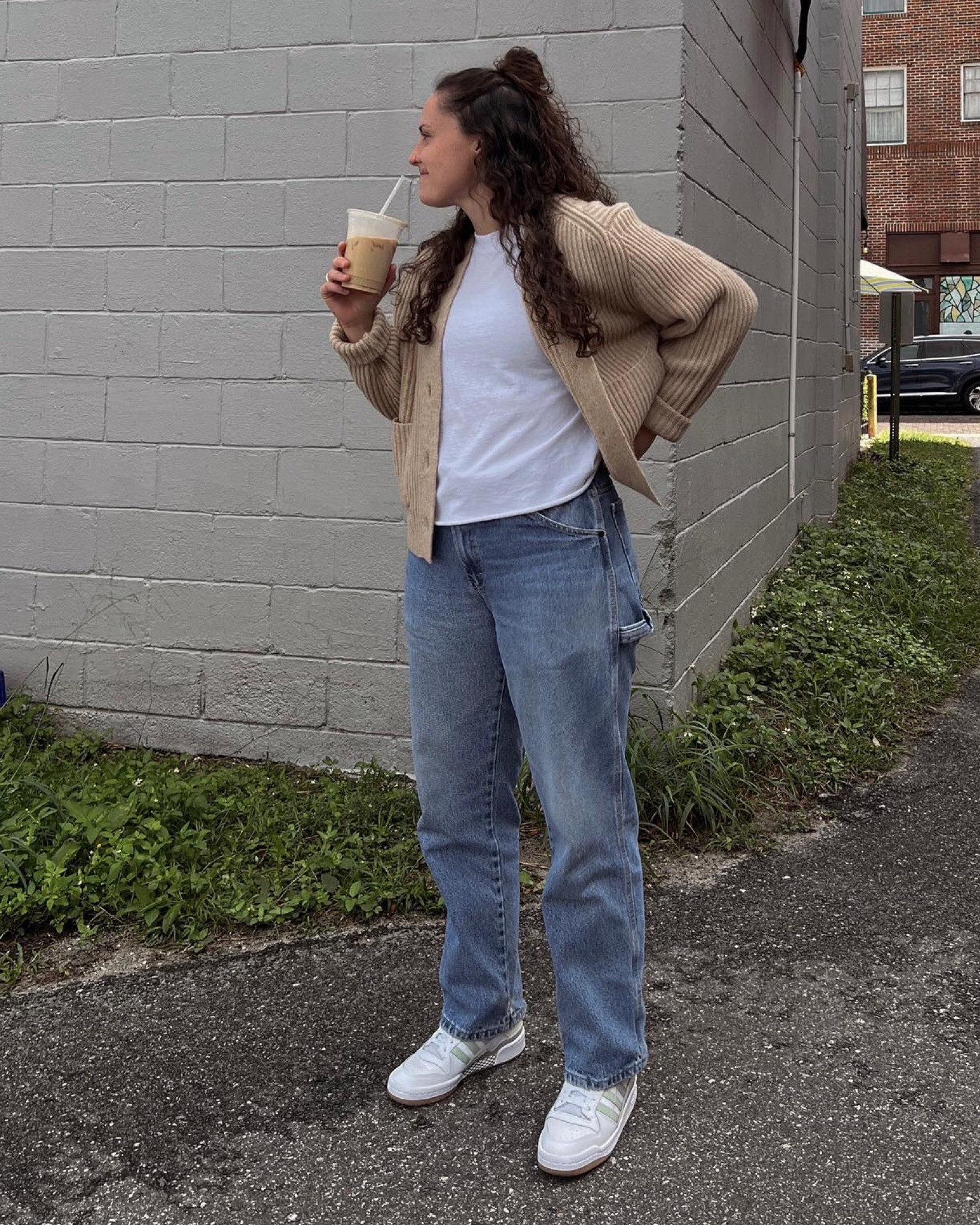 sweet weekends 🤩 
my sizes:
• tshirt - medium (cropped 4")
• cardigan - womens XS
• jeans - mens 32x32

#LTKSeasonal #LTKunder100 #LTKHoliday