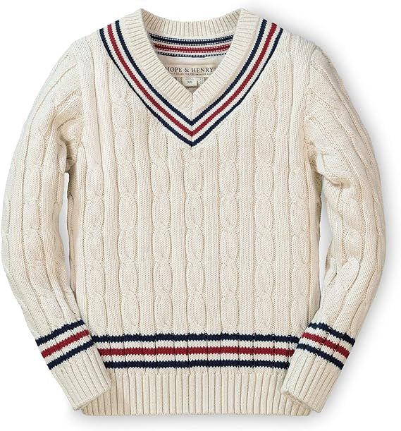 Hope & Henry Boys' Long Sleeve V-Neck Cricket Sweater | Amazon (US)