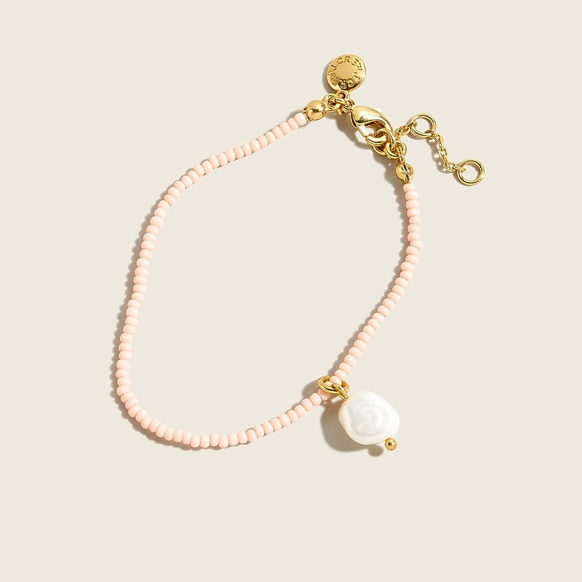 Beachy bead freshwater pearl bracelet | J. Crew US