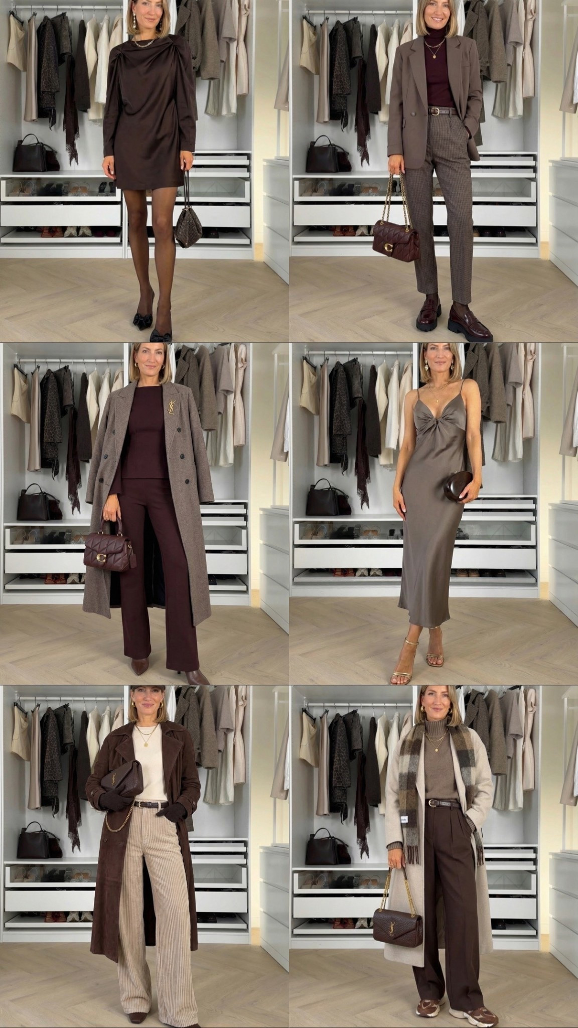 Rich chocolate tones for cosy days ahead 🤎✨ I am absolutely obsessed with these outfits and want to add everything to cart! 🤣 🤎👜✨

These images are AI generated. Make sure you have a look at the size measurements or size reviews. I wear size S in tops, cardigans and coats and XS in bottoms and dresses

Like this post to save it to your favourite folder and come back later to shop.

brown coat, knit dress, chocolate trousers, taupe knit, long coat, brown blazer, evening dress, satin slip, shoulder bag, fall outfit, winter outfit, cosy neutrals, brown boots, loafers, sneakers, classy style, neutral wardrobe, chic layers, elevated basics, timeless essentials

#LTKSeasonal