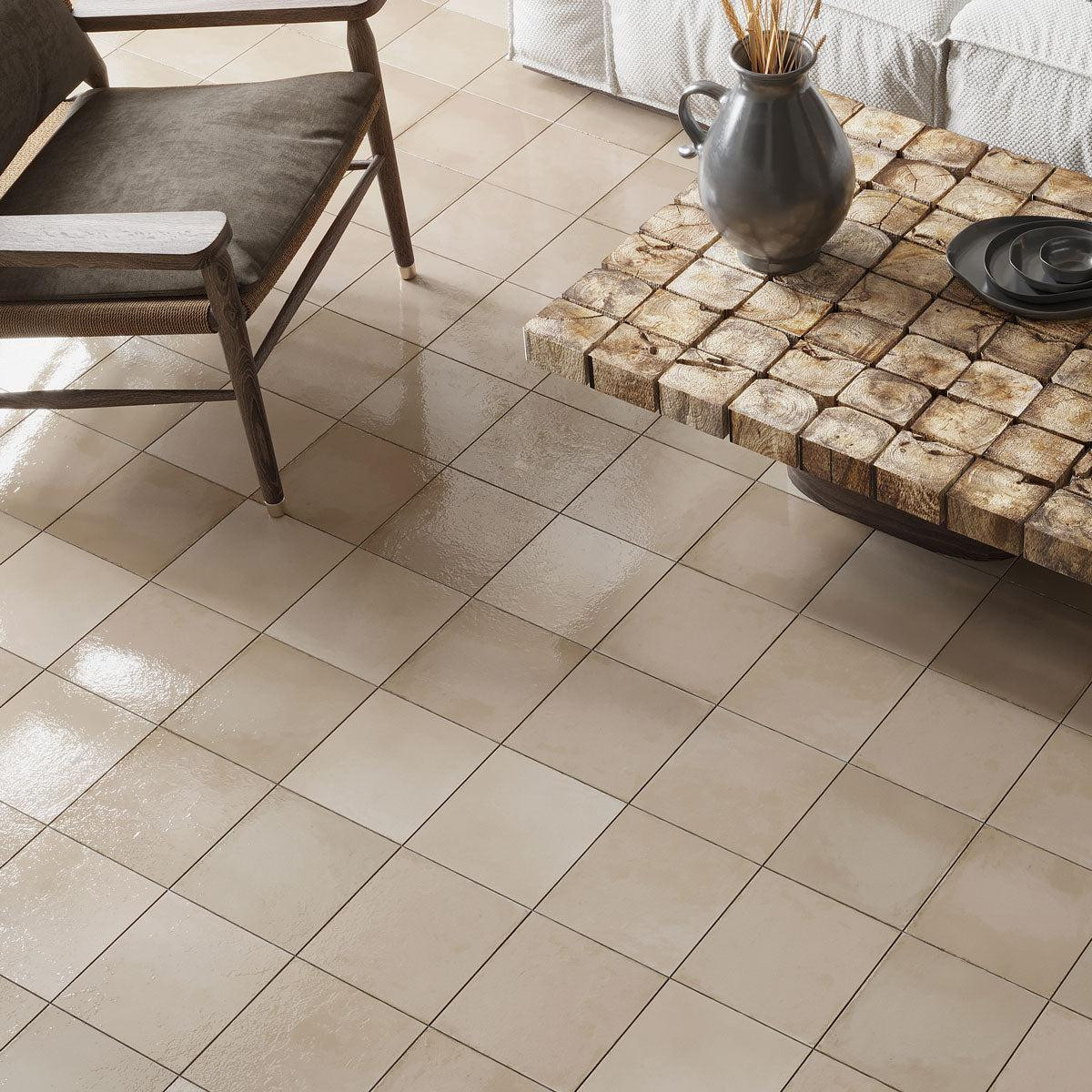 Formidus Taupe Square 8x8 Porcelain Tile | Tile Club | Tile Club