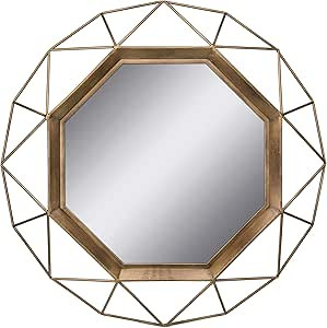 Stonebriar SB-6137A Gold Geometric Wall Mirror, 30 x 30 | Amazon (US)