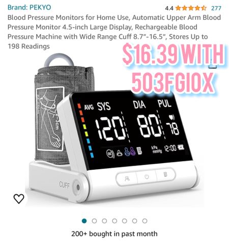 Blood pressure monitor 

#LTKFindsUnder50 #LTKSaleAlert #LTKHome