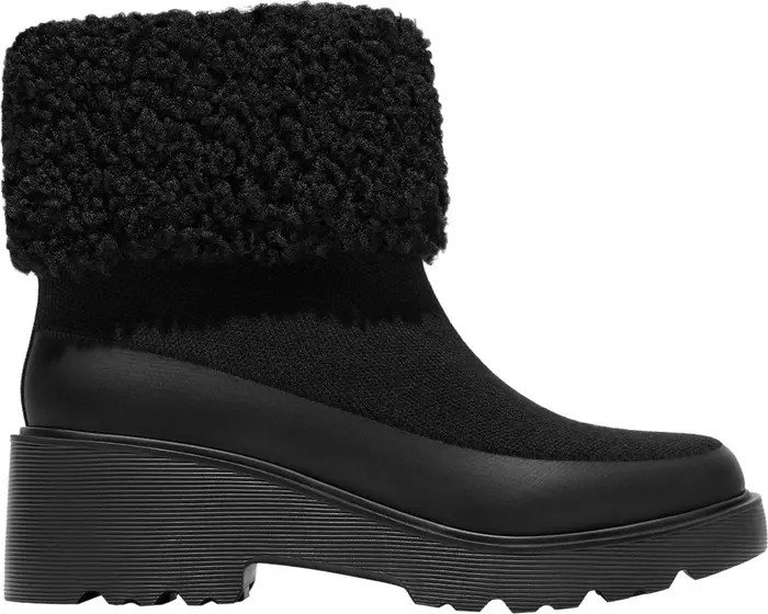 Faux Fur Platform Chunky Wedge Boots | Nordstrom