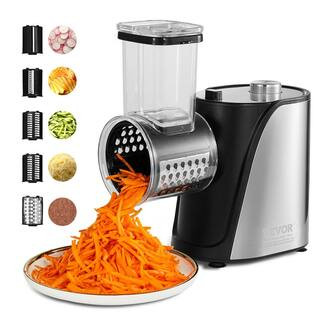 VEVOR Electric Cheese Grater Salad Maker 250-Watt Salad Shooter Electric Vegetable Slicer Shredde... | The Home Depot