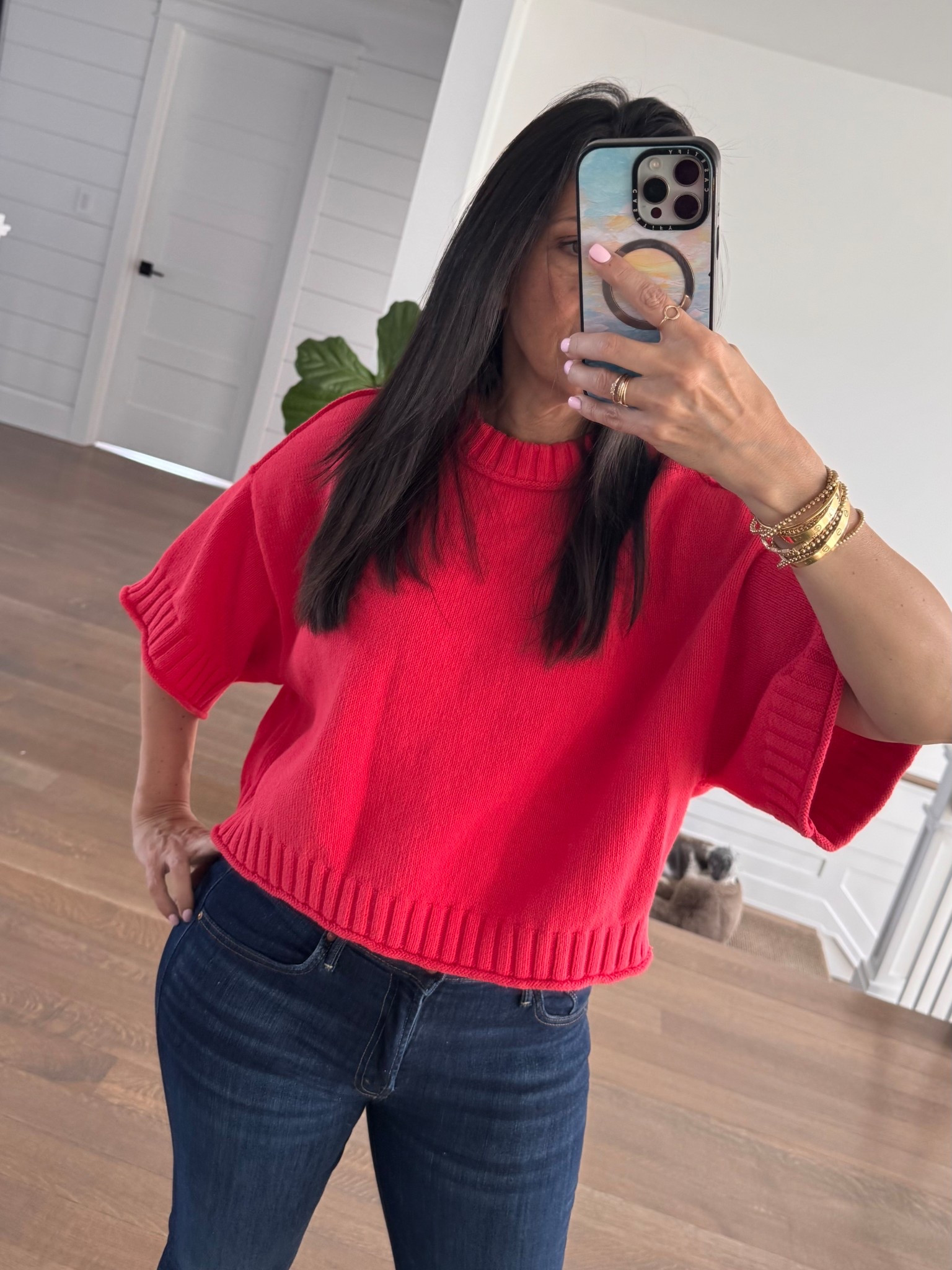 New Spring sweater from Anthro in red

#LTKmomlife #LTKPetite #LTKSeasonal