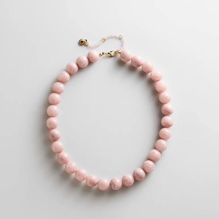 Mini Jane Beaded Necklace - Mauve Bead | BaubleBar