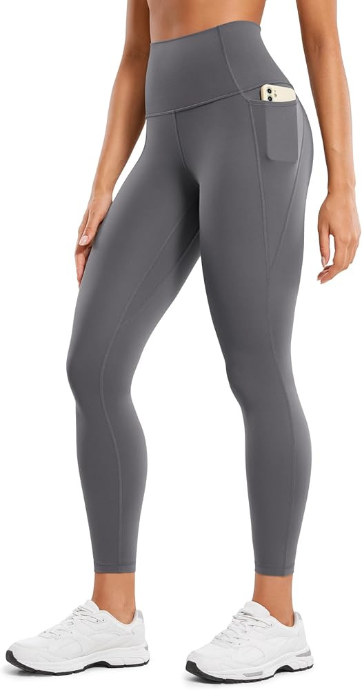 CRZ YOGA Womens Butterluxe Workout Leggings 25 Inches - High Waisted Gym Yoga Pants with Pockets ... | Amazon (US)
