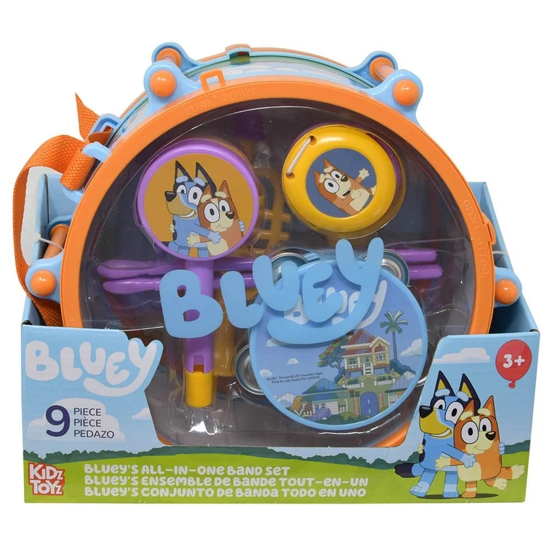 Kidz Toyz Bluey's Boy's & Girl's all in one Band Set, Blue, 9" | Walmart (US)