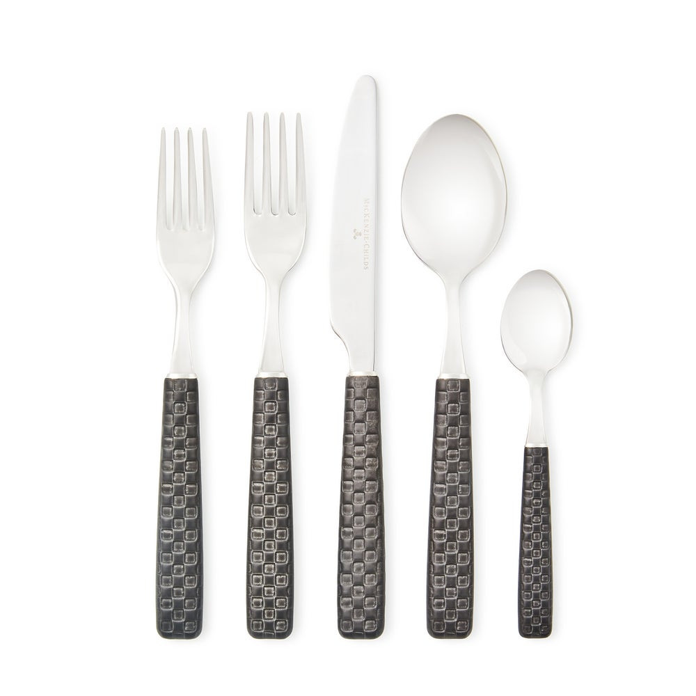Everyday Black 5-Piece Place Setting | MacKenzie-Childs