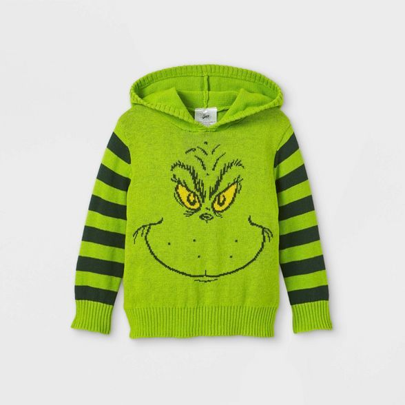 Toddler Boys' The Grinch Hooded Sweater - Green | Target