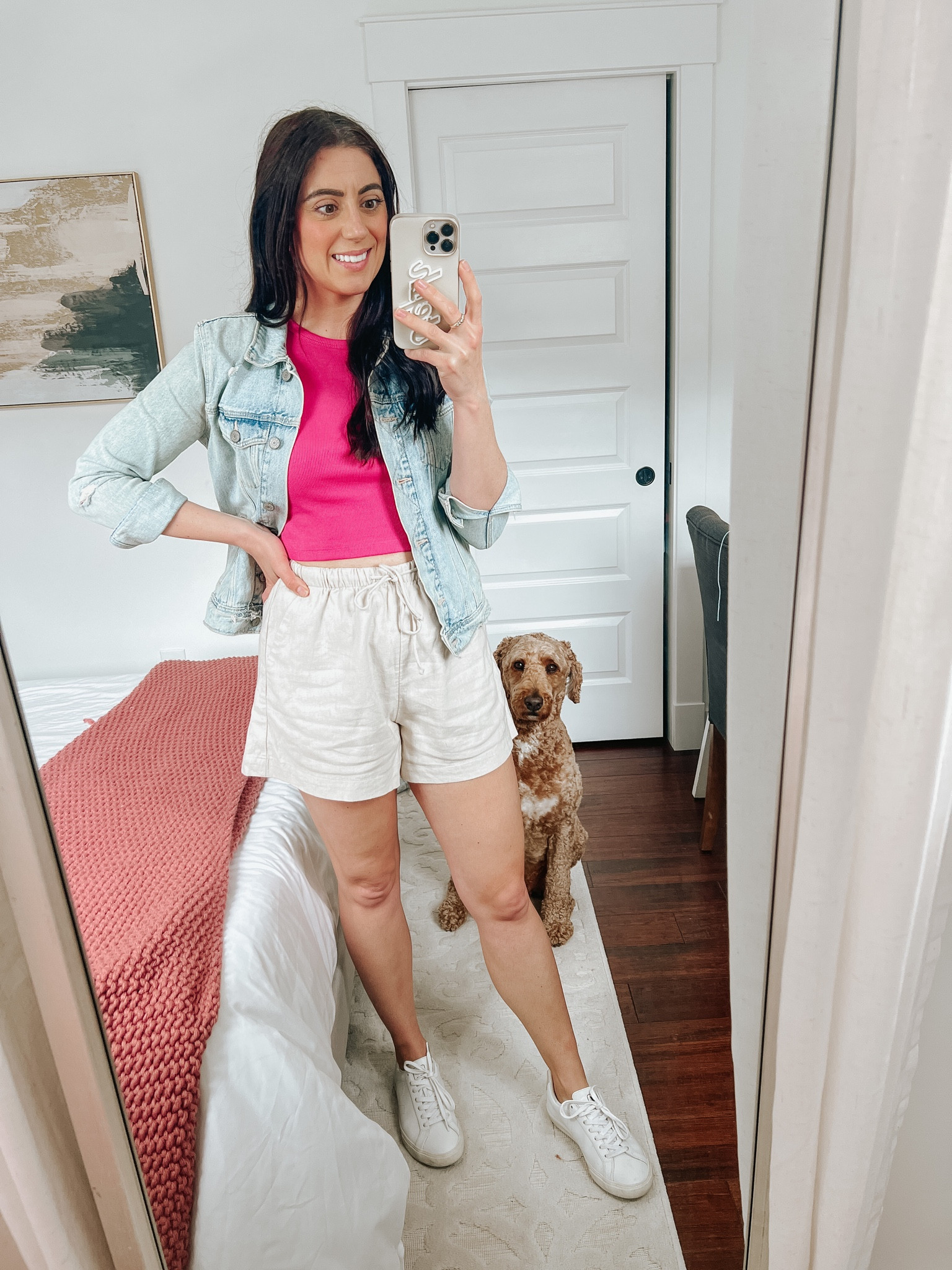 Summer outfit

Jean jacket, crop top, crop tank, linen shorts, white sneakers, Vera sneakers, Old Navy jacket

#LTKshoecrush #LTKSeasonal #LTKstyletip