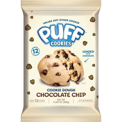 Puff Cookies Cookie Dough Chocolate Chip - 12.65oz | Target