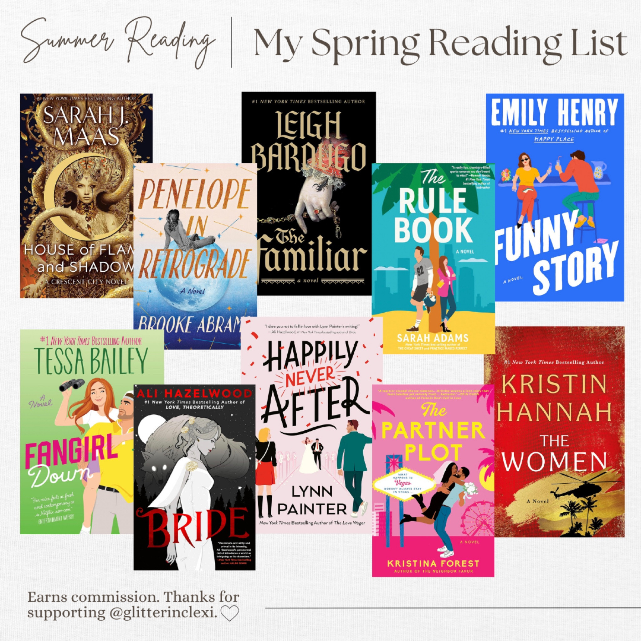 My spring reading list!

#LTKsalealert #LTKGiftGuide #LTKhome